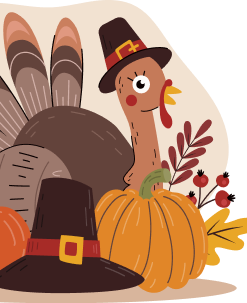 Top left leaf decoration